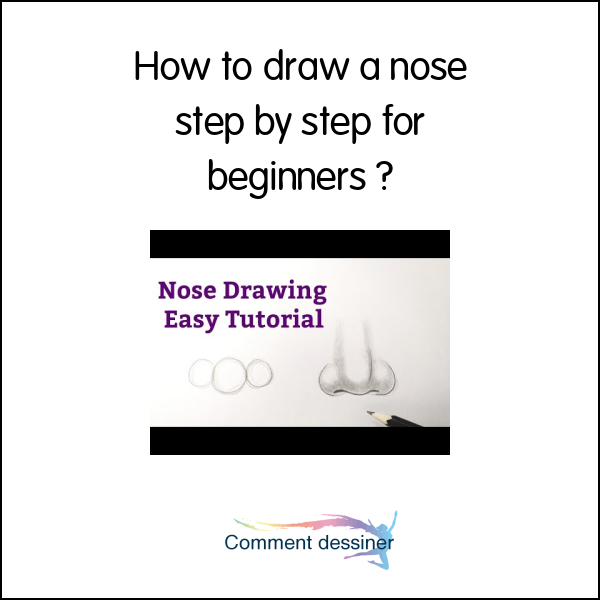 How to draw a nose step by step for beginners